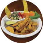 Duo Marino con Chicharrón de Pescado